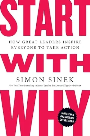 Start with Why by Simon Sinek paperback book cover