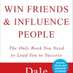 How to Win Friends and Influence People book cover featuring a classic portrait of Dale Carnegie or modern minimalist design.