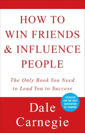 How to Win Friends and Influence People book cover featuring a classic portrait of Dale Carnegie or modern minimalist design.